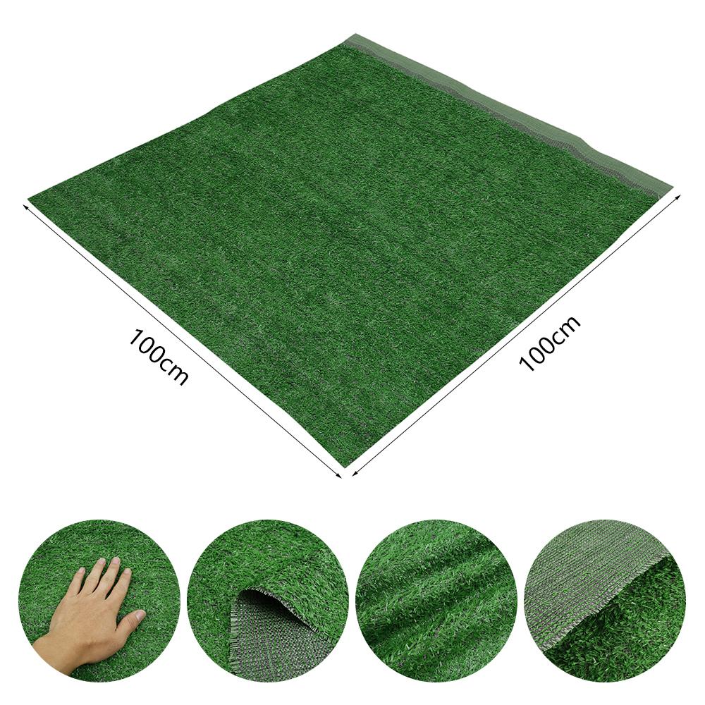 Kunstrasen 1cm Grashöhe Hohe Dichte Realistischer Teppich Synthetischer Rasenteppich Gartendekor Natürlicher Falscher Rasenteppich