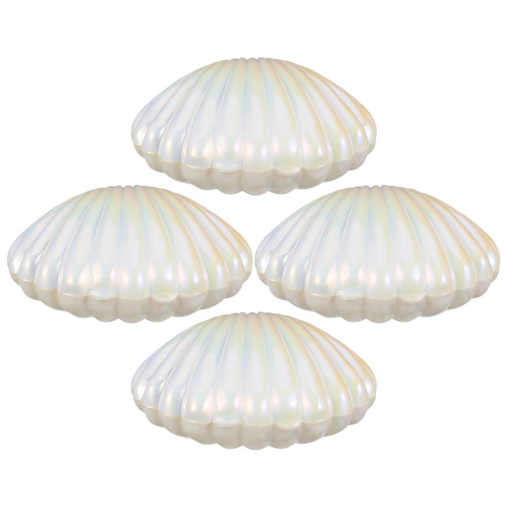 

4pcs Shell Candy Boxes Mermaid Birthday Party Biscuit Gift Packaging Jewelry Storage Box Baby Shower Wedding Decor Display Box