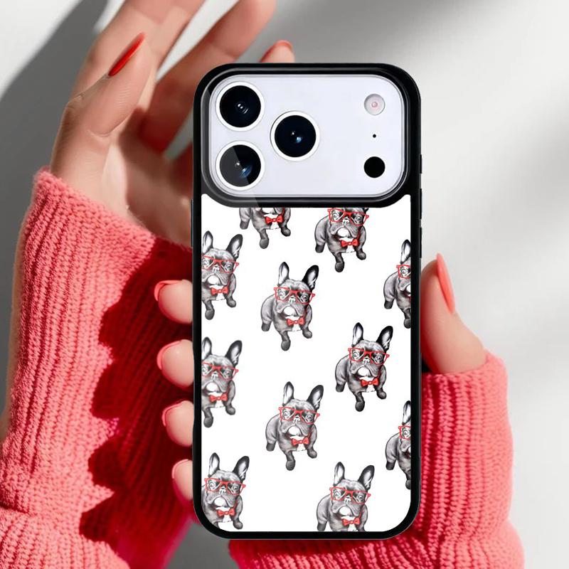 Cute French Bulldog yoga Phone Case for iPhone 17 16 15 14 13 Pro Max Back Cover for 12 11 Pro Coque