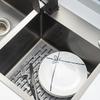 Silikon Spülbecken Trenner Schutzmatte Küchenspüle Sattel Hitzebeständig Rutschfest Spülbeckenmatte Abtropfmatte Schnell Trocknend