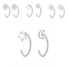Adorable Small Stud Earrings With Various Floral Styles Cute Bowknot Designs For Fashionable Women