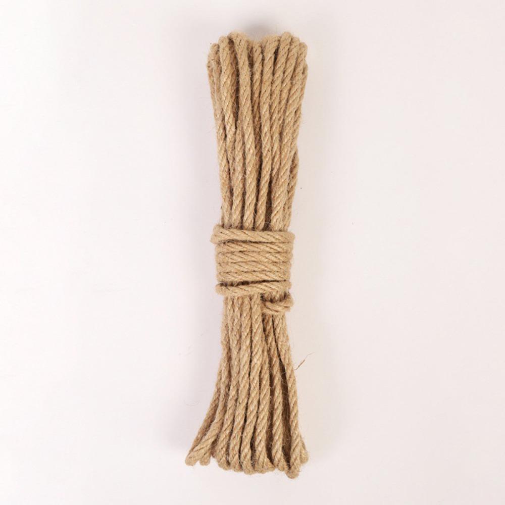 DIY Craft Twine Rope 4mm-12mm Twisted Cord New Natural Jute Rope  Pet Scratching