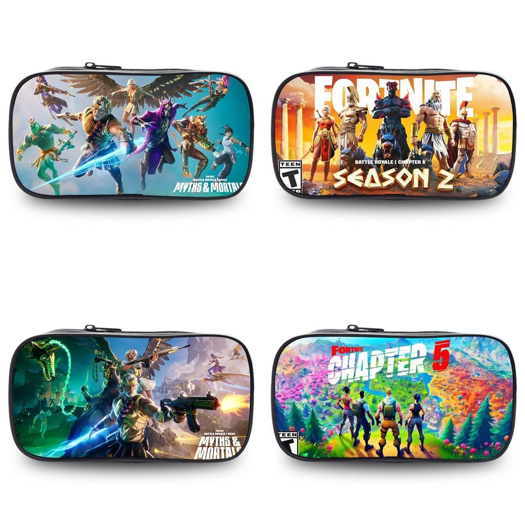 Fortnite Chapter 2 Season 5 Large Capacity Student Pencil Case Durable Oxford Material