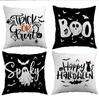 Halloween Pillowcase Ghost Printed Linen Material American Holiday Decoration Pillowcase