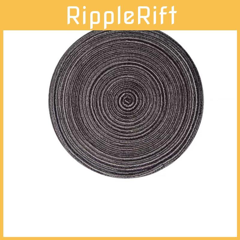 Nordic Rattan Woven Coaster Set With Heatproof Cotton Placemats For Household Use
