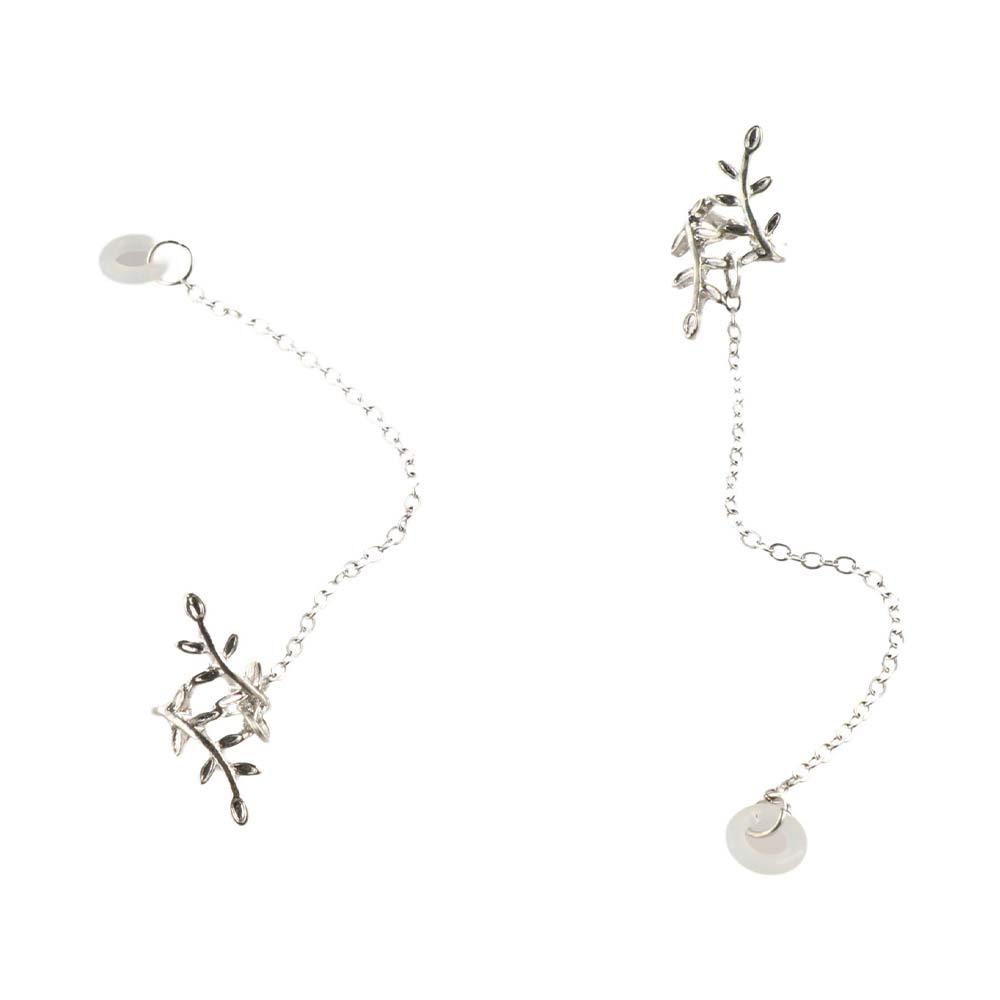 

2 шт./пара Bluetooth-навушники із застібкою проти втрати, декор для навушників, ланцюжки для навушників, найкращі подарунки срібний