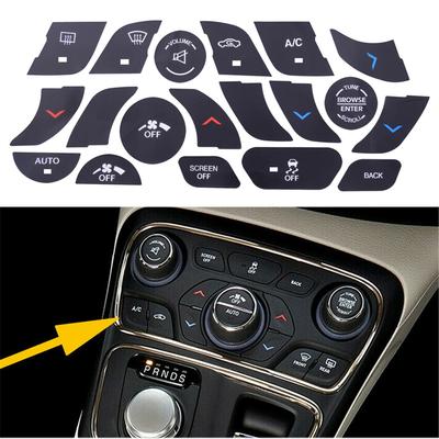 Juego de pegatinas de reparación para el botón de control del climatizador del aire acondicionado para Chrysler 200 y 300 (2014-2017)