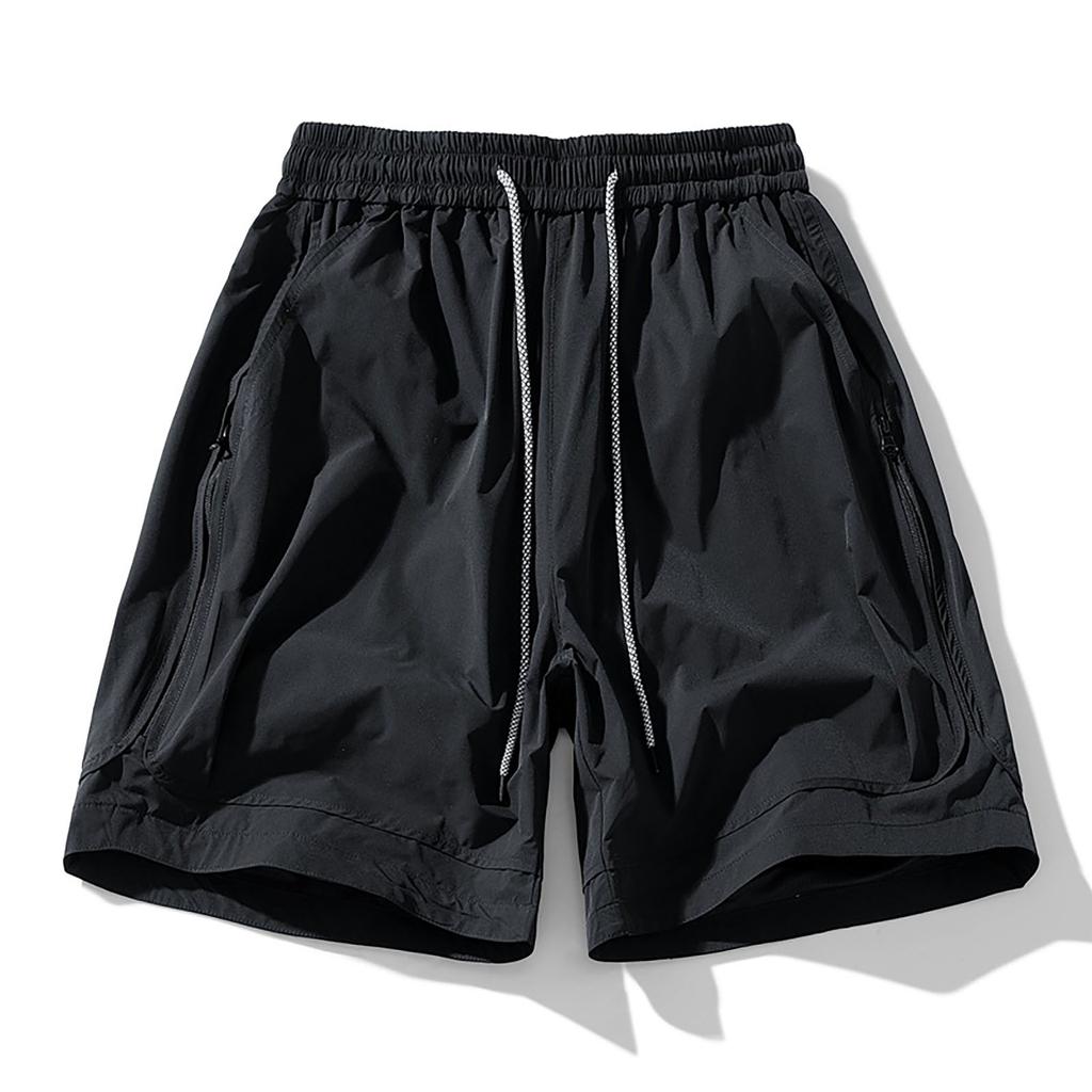 Summer Men's Digital Printed Camouflage Shorts, Flexible Elastic Cropped Sports Shorts