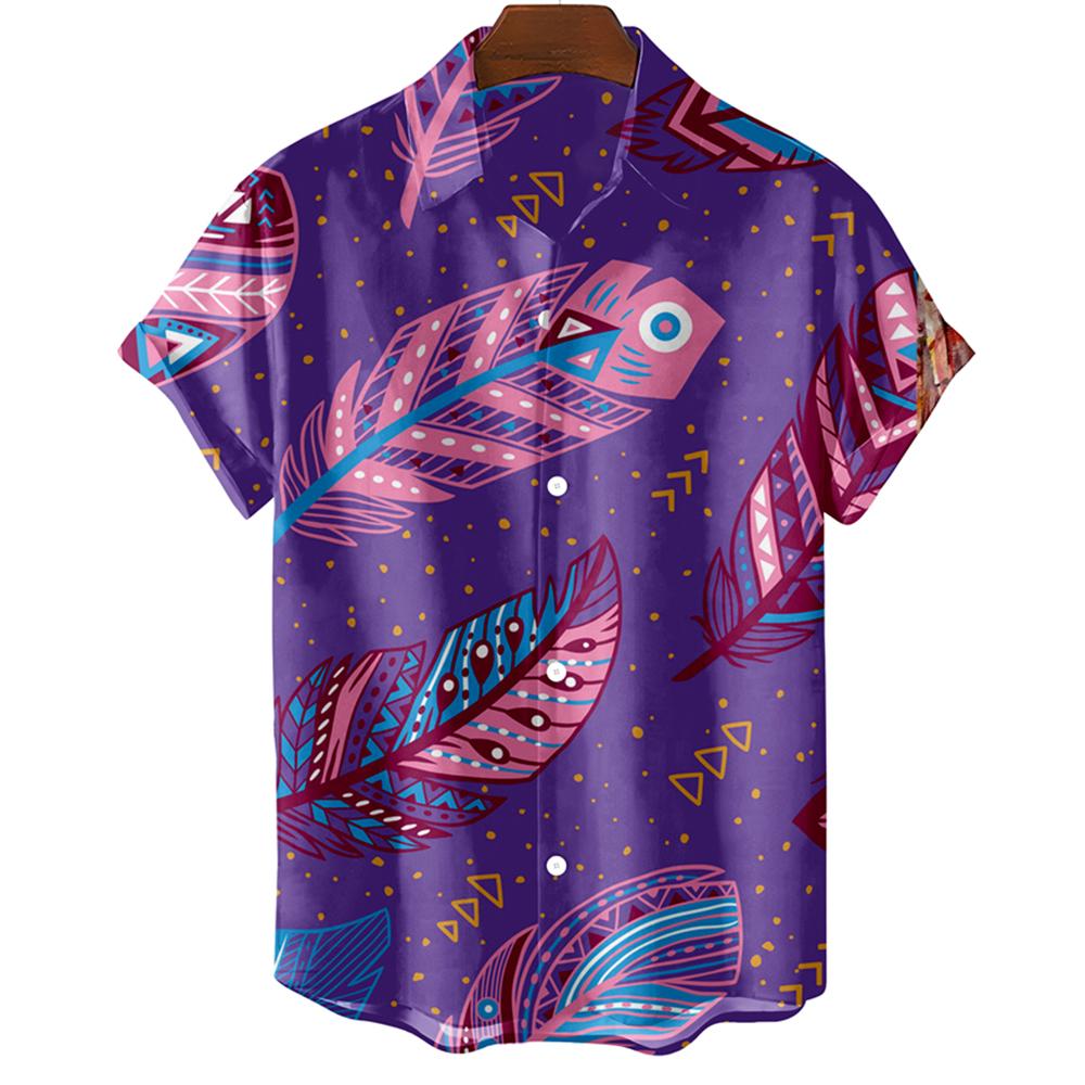 Mode Original Herrenhemd Hawaii Lässig Herren Slim Fit Kurzarm Oberteile Übergröße Einfach Federdruck Camisa MasculinaA