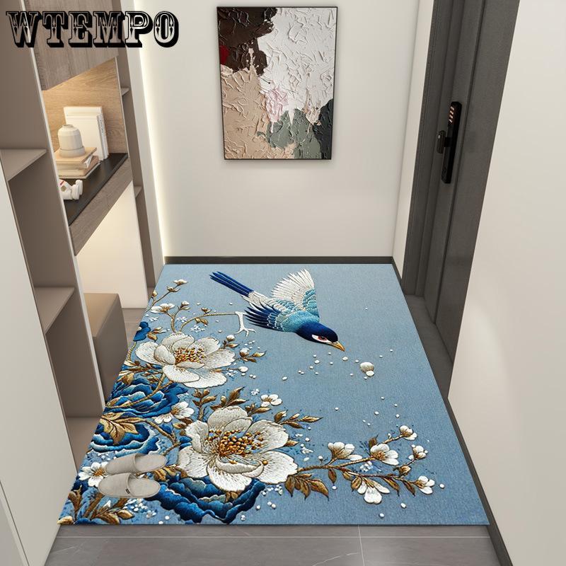 Chinese Style Floor Mat Entrance Door Entrance Foyer Foot Mat Anti Slip Carpet Door Mat Entrance Door
