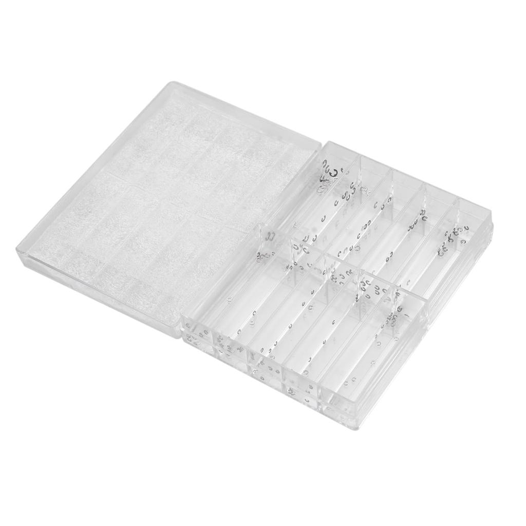 2023 150 ks Různých 10 velikostí Klipy na tlačítka chronografu Pojistný kroužek C-kroužek s plastovou krabičkou