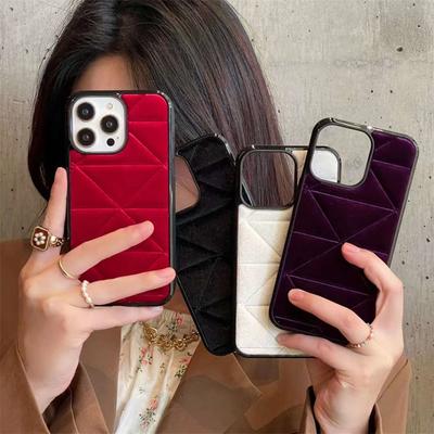 Pro iPhone 15 Pro Max Plyšový Jednobarevný Kryt na Telefon Pro iPhone 15 14 13 12 Pro Módní Nárazuvzdorný Kryt
