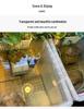 Turtle Tank with Drainage Hole - Transparent Breeding & Storage Box, Small/Large Size for Home Use