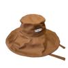 Casual simple oversized brim bucket hat summer outdoor UV protection sun hat cotton and linen face hat
