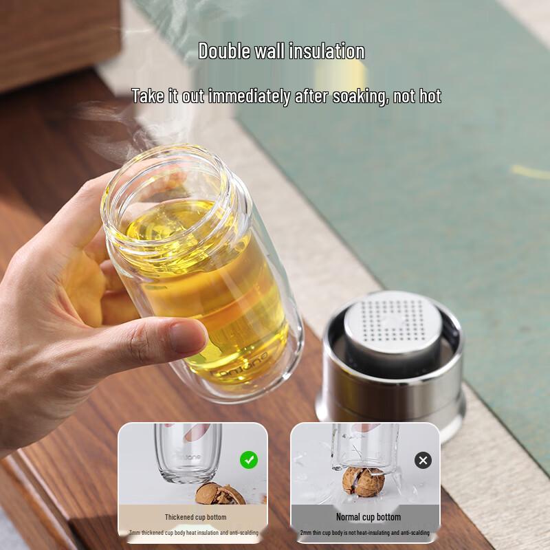 Mi Xiaoshu Portable Double-Layer Glass Tea Infuser
