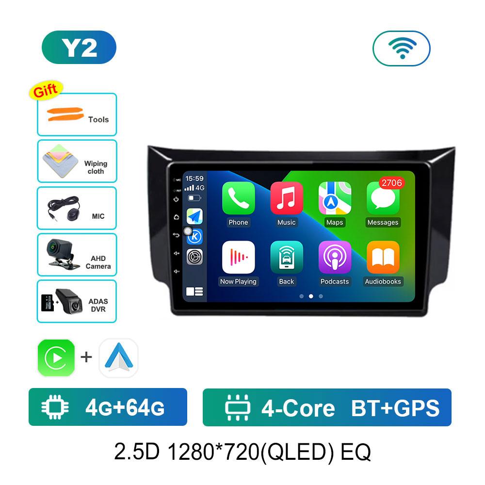 Android 14 Intelligent System for Nissan Sylphy B17 Sentra 12 2012 - 2018 GPS Navi BT Car Video Player WiFi 4G DSP Stereo