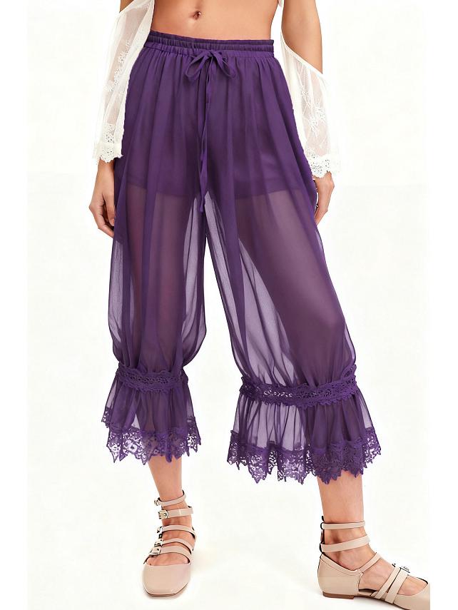 

2025 European Trend: See-through Mesh Lace Floral Patchwork Dress with Inner Lining M