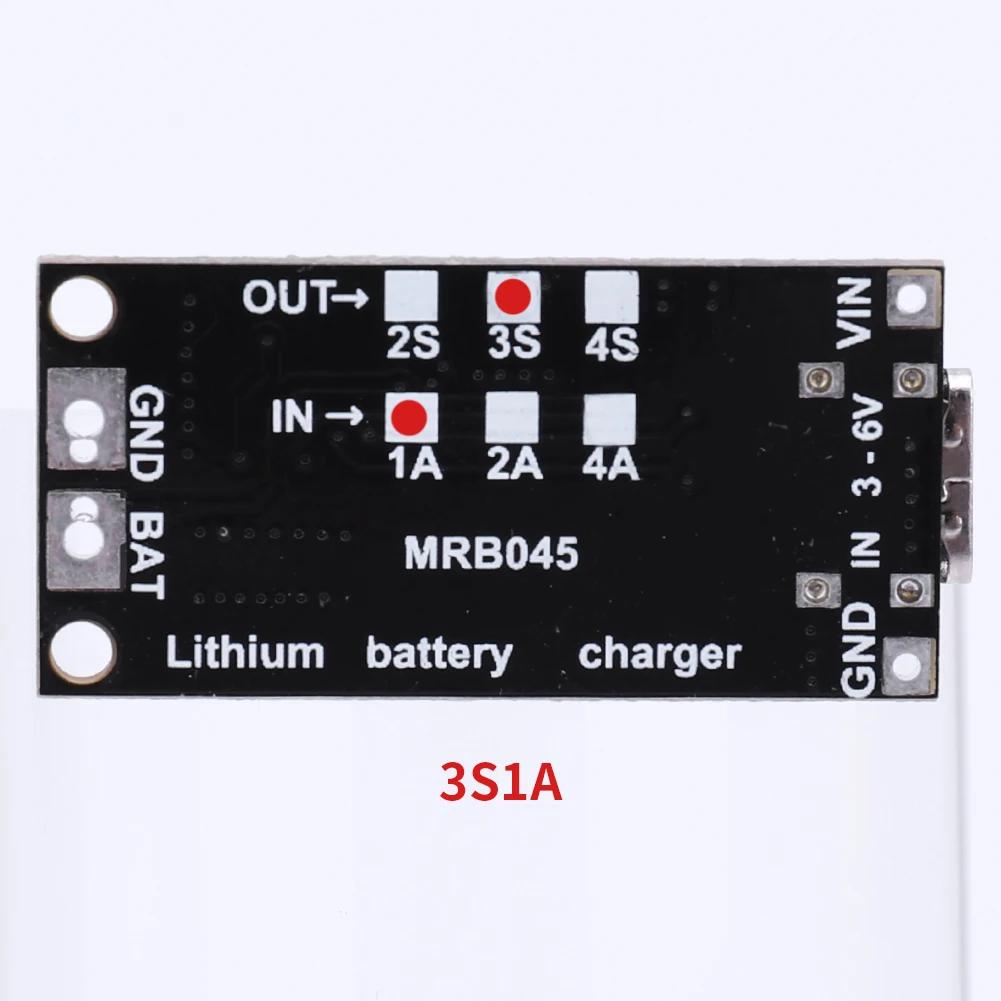 18650 Lithium Battery 2S 3S 4S Type-C To 8.4V 12.6V 16.8V Charging Boost Module Step-Up Boost LiPo Polymer Li-Ion Charger 1/2/4A
