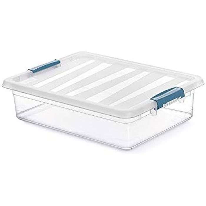 Boîte de rangement - DOMOPAK LIVING - Katla - Transparente - 8L - 39x29x10,5 cm