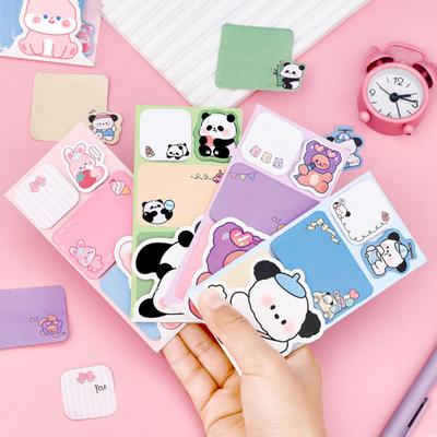 1 sztuka urocze zwierzę Panda królik niedźwiedź pies karteczki samoprzylepne notatnik