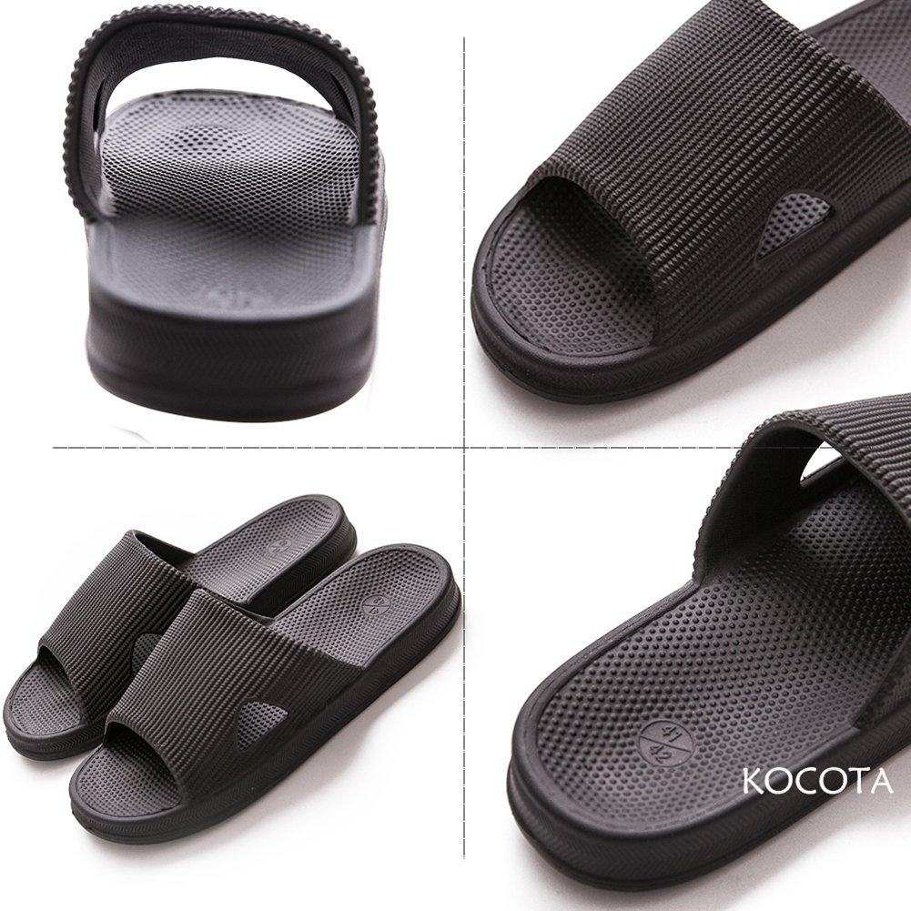 KOCOTA Antibacterial and XL Odor-Resistant Slippers/Sandals, Ultra-Lightweight, Non-Slip, Unisex, Blue,