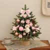 Christmas Tree Christmas Decorations Indoor Arbol De Navidad Con Luces Small Christmas Tree with Lights Warm Wooden Base for Christmas Decor Home