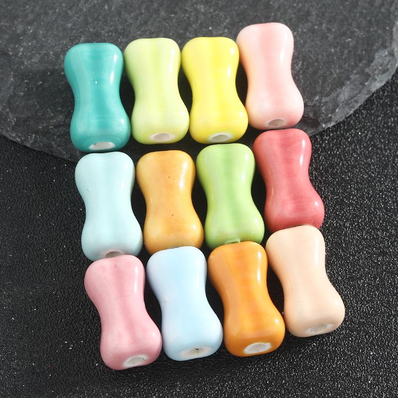 Colored Ceramic Bone Beads for DIY Jewelry: Beading, Bracelets, Necklaces, Earrings Accessories