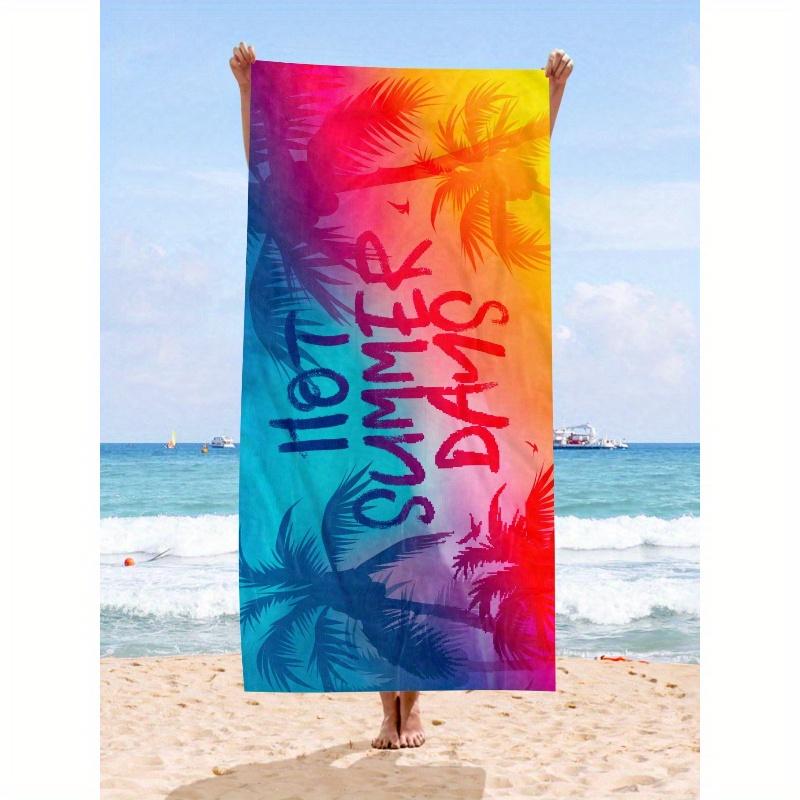 1pc Ultra Fine Fiber Beach Towel Starfish Beach Summer Holiday Quick-Drying Bath Towel Ren, Travel, Summer, Sports, Swimming, Swimming Pool