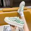 Platform canvas shoes women's new summer checkerboard casual women's shoes Harajuku versatile cookie shoes