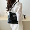 Stylish Vintage Pu Bucket Bag Trendy Large Capacity Shoulder Bag For Women 2023