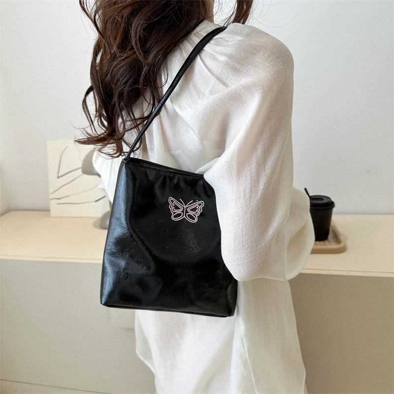 Stylish Vintage Pu Bucket Bag Trendy Large Capacity Shoulder Bag For Women 2023