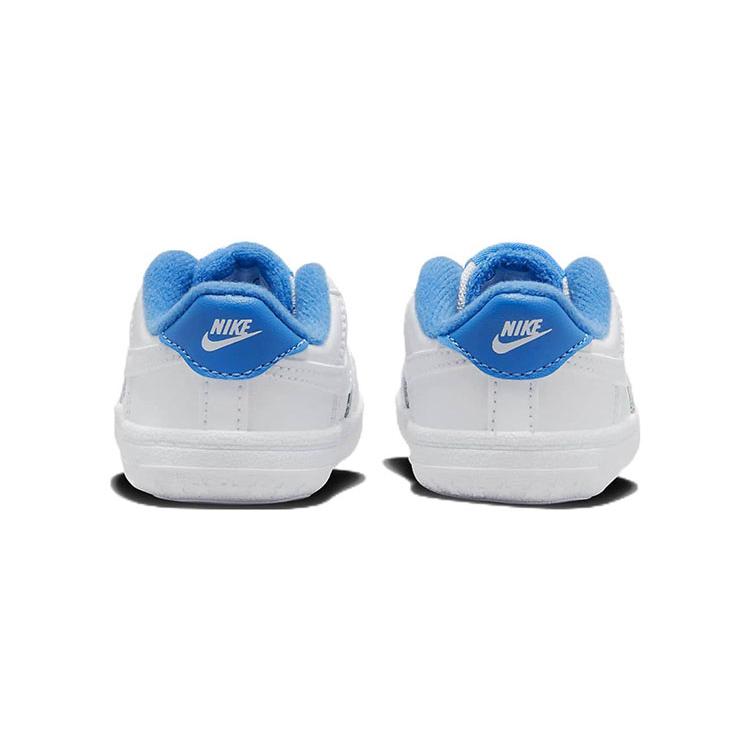 New Nike Air Force 1 Slip Resistant Cushioning Abrasion Resistant Low Top Toddler Shoes White Blue Infant And Toddler DQ0364-101