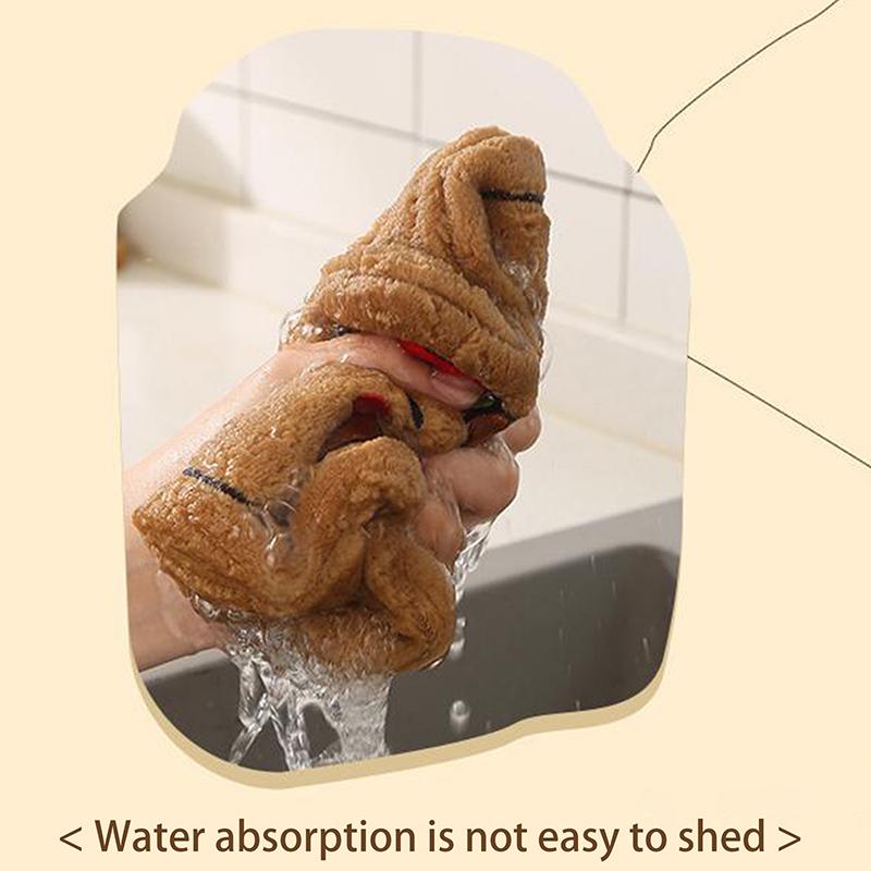 Cartoon Handtuch Niedliches Wasserschwein Hängehandtuch Küche Badezimmer Gesichtswaschlappen Meerschweinchen Korallenfleece Schnelltrocknendes Handtuch