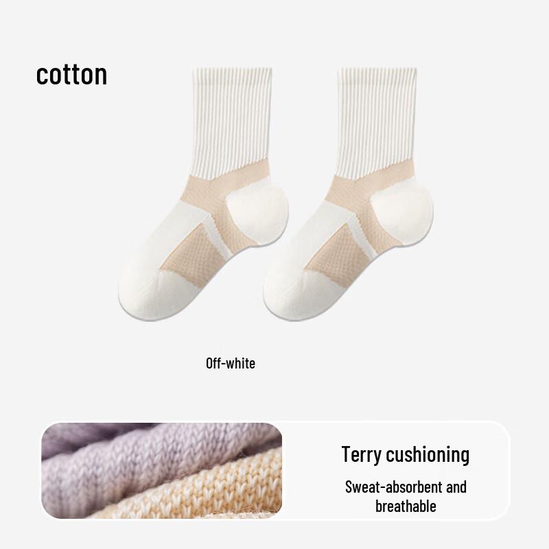 

MDNGMDNG Women s Mid-Calf Anti-Odor Sweat-Absorbing Socks One Size