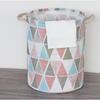 Folding Toy Basket Container Laundry Bag Triangle Organizer 45 cm