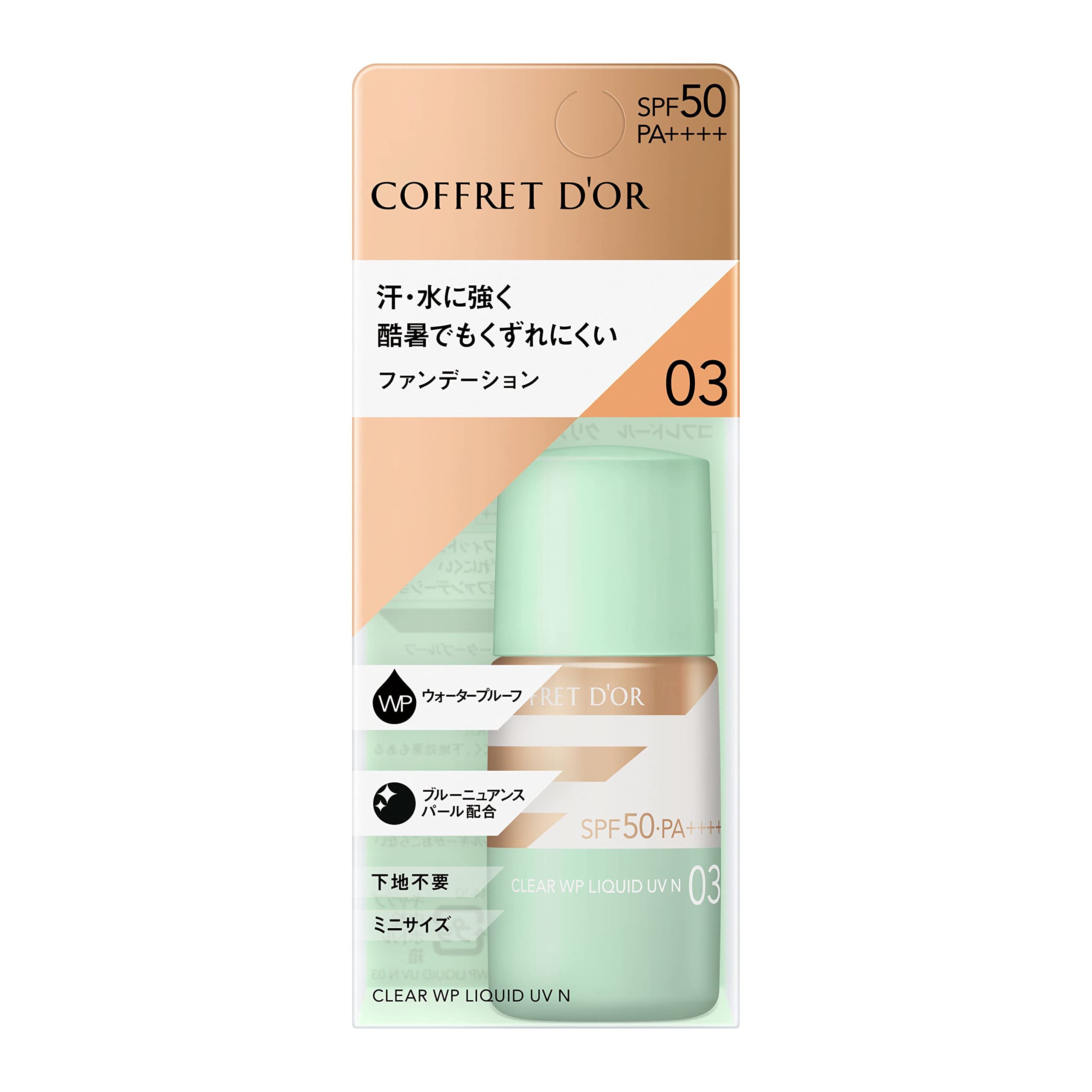 

Coffret Clear WP Liquid UVn 03 Foundation Healthy Skin Color d Or SPF50 PA++++