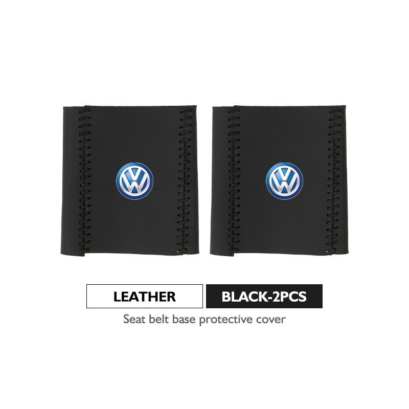 Leather Car Seat Belt Buckle Cover Protective Anti-Scratch Clip For Volkswagen VW Passat Golf 4 5 6 Tiguan Polo Scirocco Jetta zh9