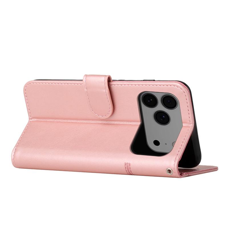 Leder Flip 17 16e Hülle für iPhone 17 Air 16e 16 15 14 Plus 13 Pro Max 17Pro 16Plus Magnetische Hüllen Ständer Brieftasche Handyhülle