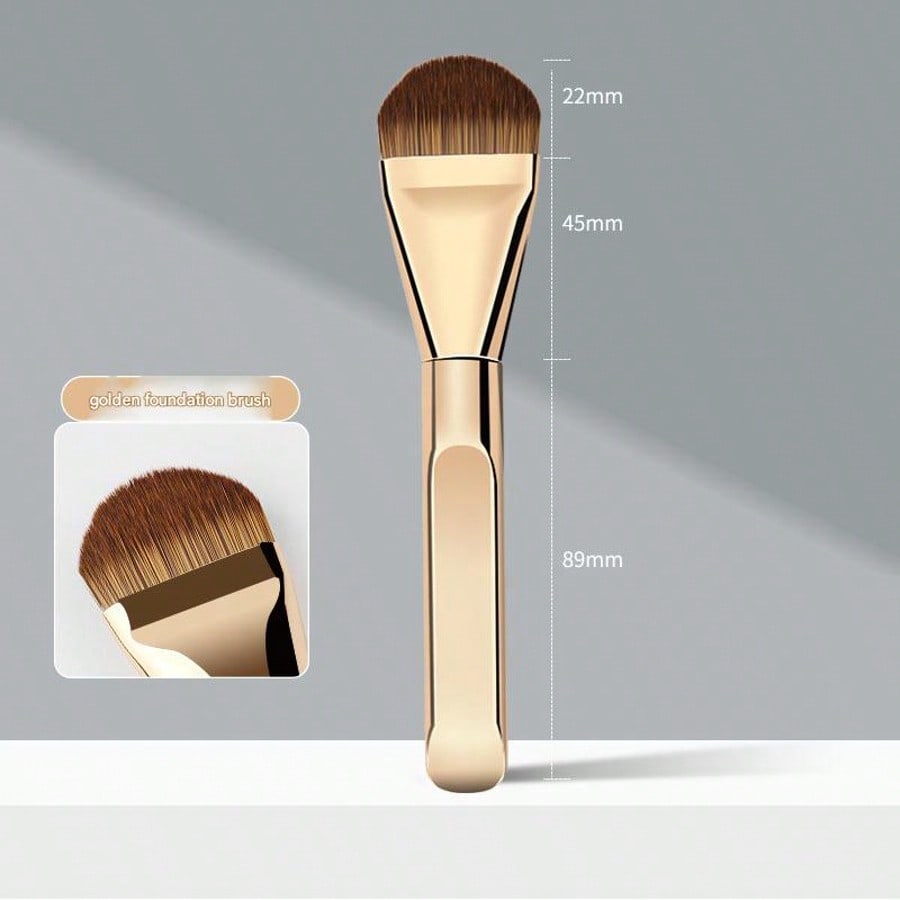 Tongue-Shaped Foundation Brush - Ultra-Thin And Traceless Foundation - Flat-Head Foundation Brush - Special-Shaped Fan-Shaped Makeup Tool - Beauty