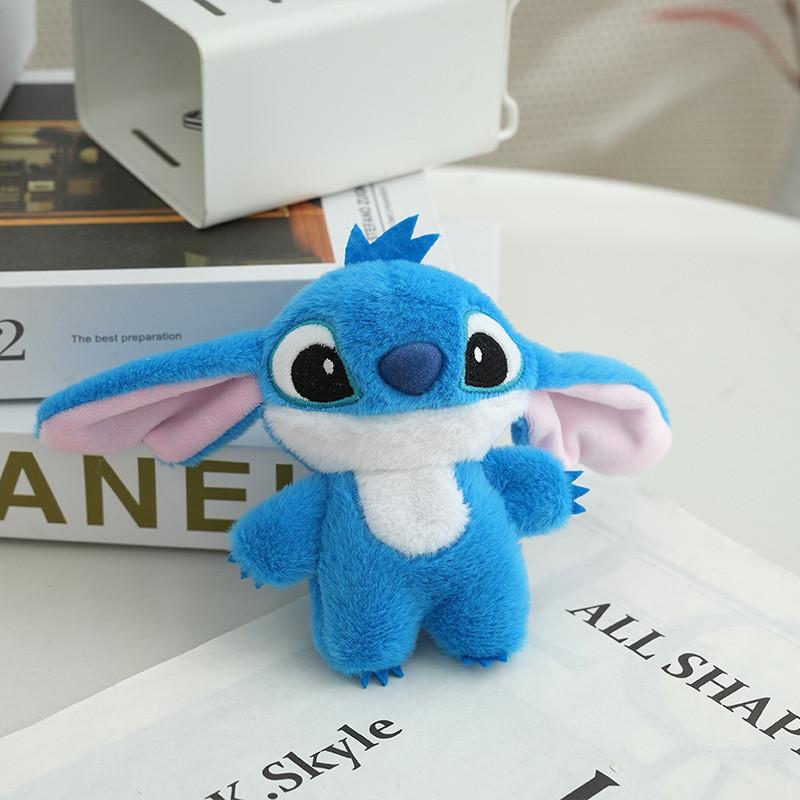 Adorable Cartoon Plush Keychain Stitch Backpack Accessory Cute Couple Birthday Gift Pink