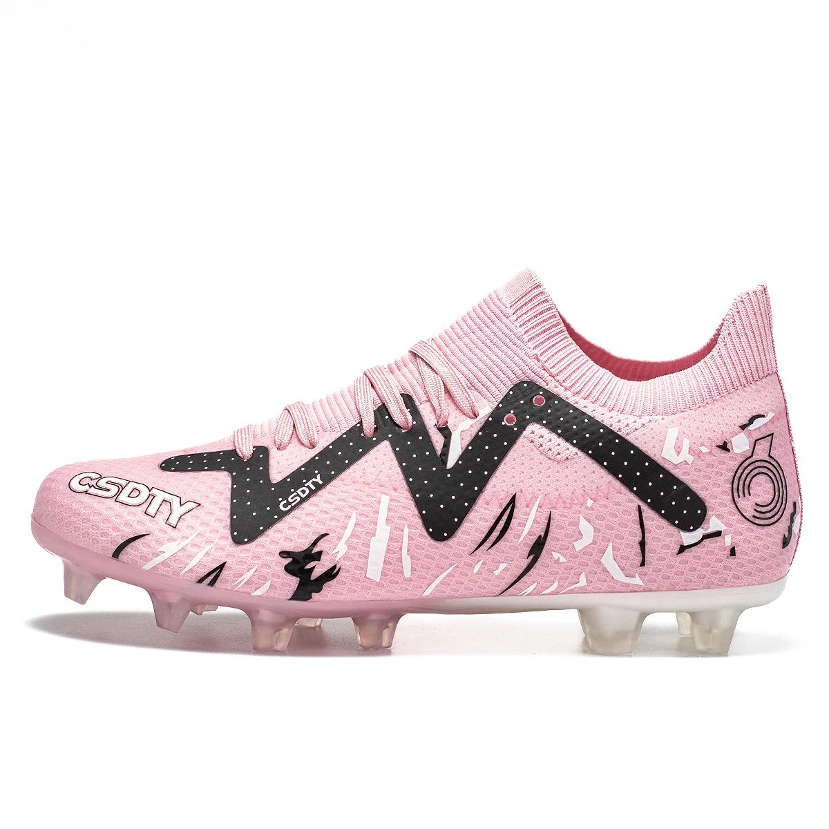 

Professional Men Football Shoes Fast Grass Training Football Field Boots Indoor Original TF/FG Soccer Shoes Boy Training Sneaker 32