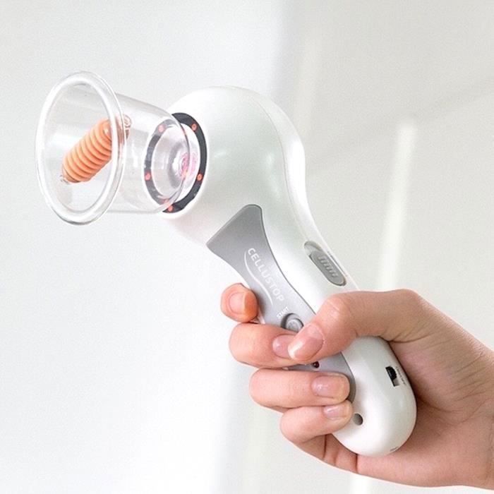 Appareil anti-cellulite de vacuothérapie - CELLUSTOP - USB - Blanc - Adulte - Femme