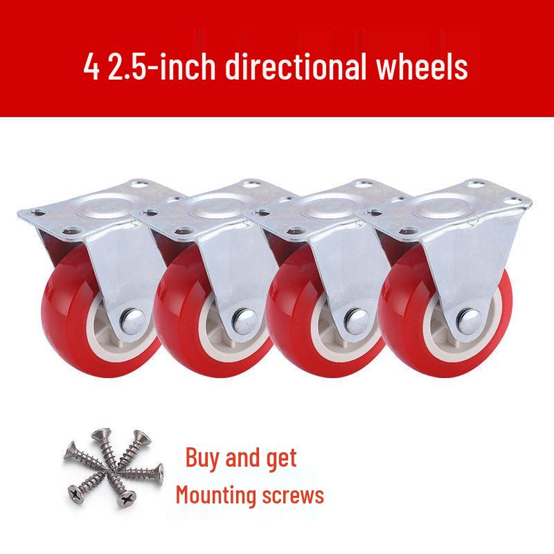 1-3 Inch Silent Swivel Caster Wheels with Brakes for Furniture and Trolleys