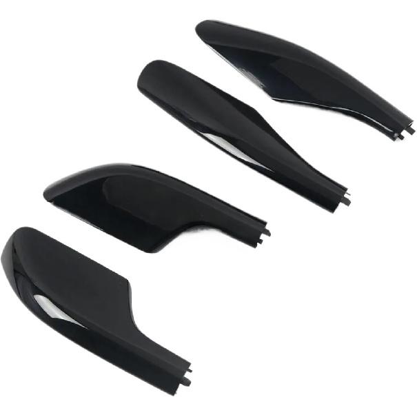 Compatible with Toyota Land Cruiser Prado J90 1996-2002 Black Exterior Roof Rack Rail End Cover Shell Cap Replacement 4PCS