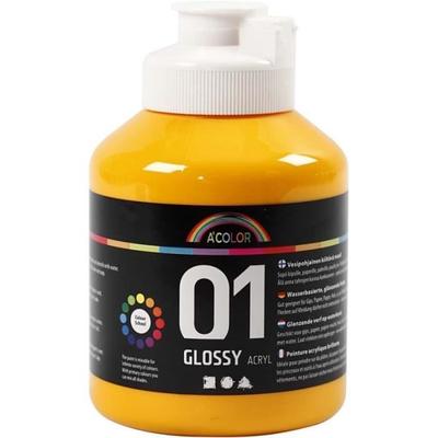 Acrylic Paint - A-Color - 500 Ml - Yellow - Glossy - High Quality