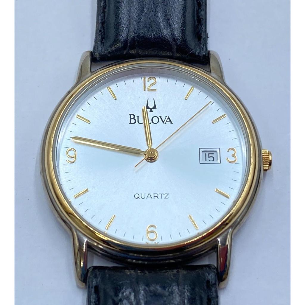 Used BULOVA Gold Quartz Watch Men's