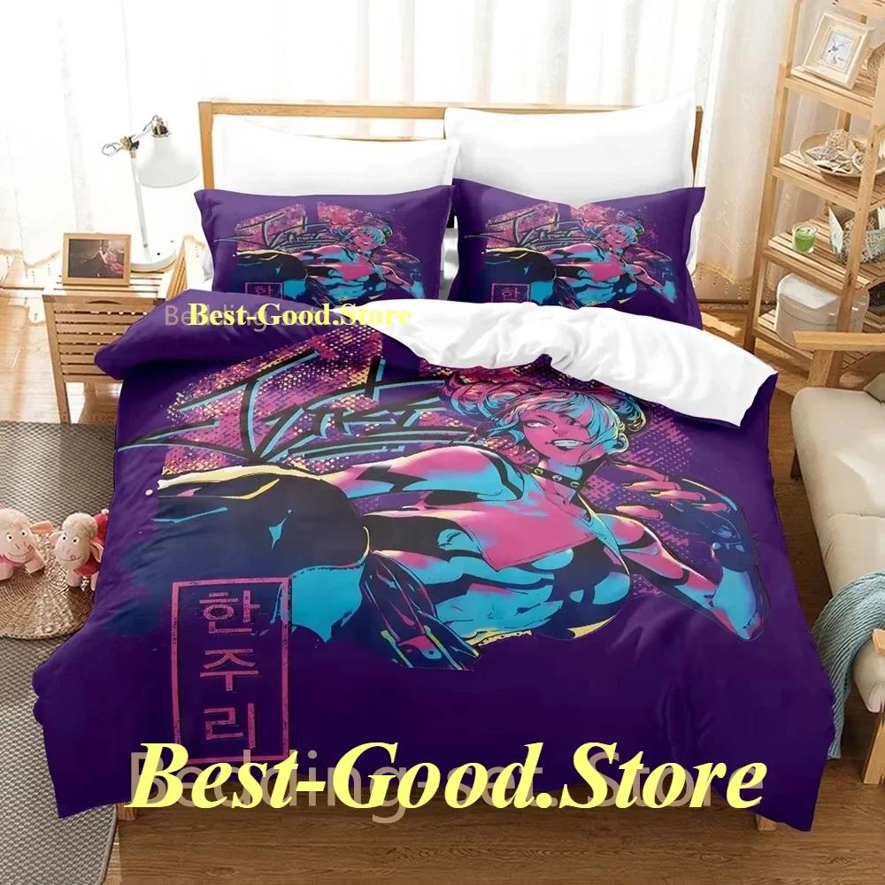 Hip Hop Game Juri Han Bedding Set Printed Bed Set With Pillowcase Bed Duvet Cover Soft Single Double Queen Super King Size
