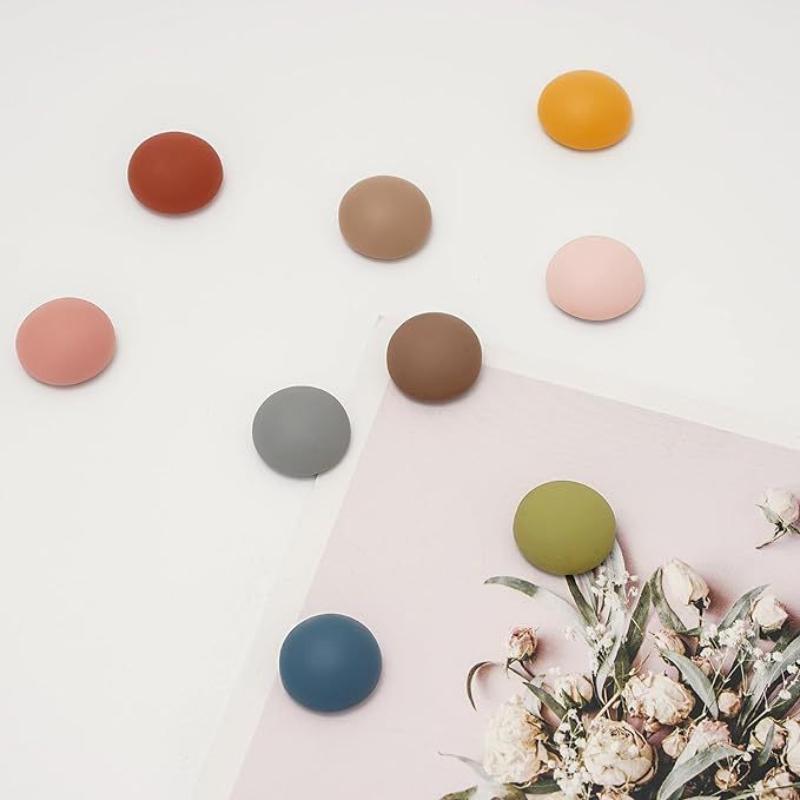 

9pcs Frosted Mo Landi Fridge Magnet Photo Wall Message Board Magnetic Bulletin Board Decoration Stickers Home Decor