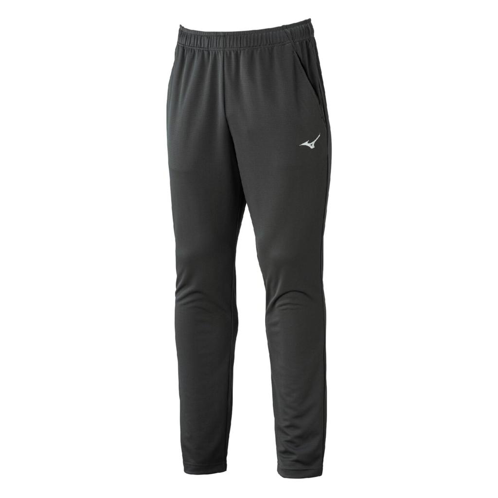 Mizuno Training Wear Navidry Knit Long Charcoal XL Pants, Shorts, Sweat-Absorbent, Quick-Drying, UV, UPF15, 32MDC195, Men's, Gray/Silver,
