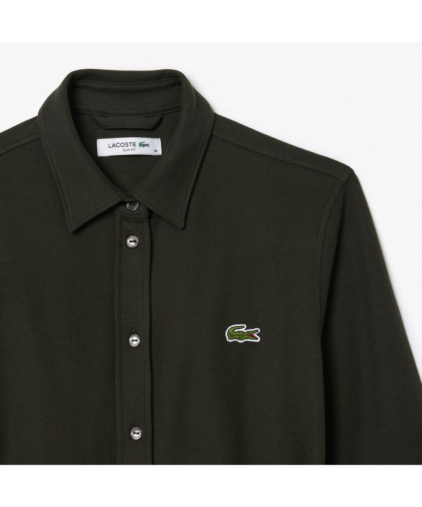 Lacoste Women'S Belted Pique Shirt Dress Ef3263-54N L7A